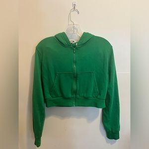 Cropped Zip Up